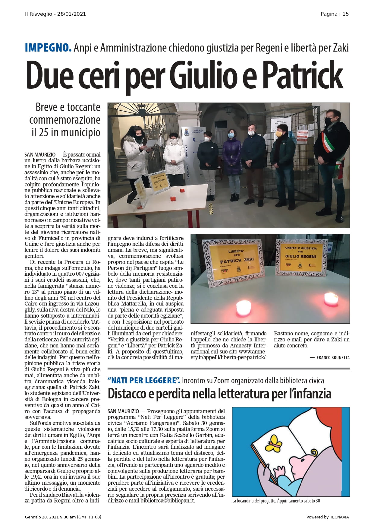 Due ceri per Giulio e Patrick - Il Risveglio - 2021.01.28 pag. 15 page-0001-min
